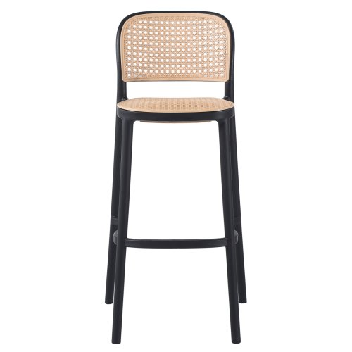 SCHWARZ-BEIGER POLYPROPYLEN-HOCKER 41x53x103 cm