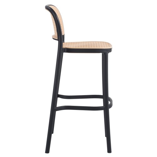 SCHWARZ-BEIGER POLYPROPYLEN-HOCKER 41x53x103 cm