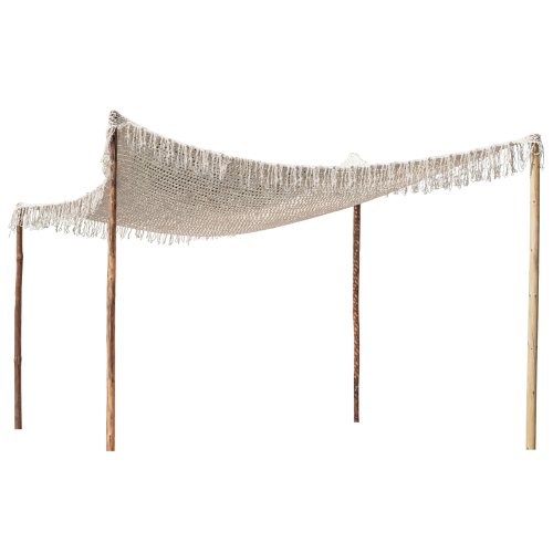 MACRAME SUNSHADE BEIGE COLOR, 300X300CM