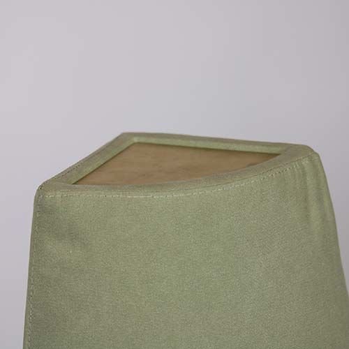 "Viano Island" sofa in green velvet and gold metal frame