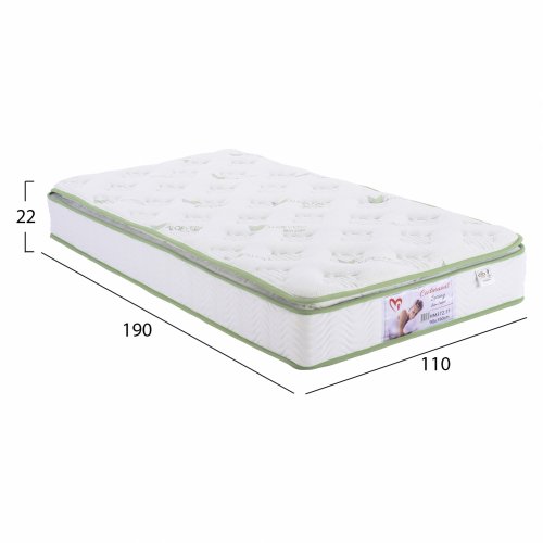 FEDERMATRATZE ALOE VERA 110X190 EINSEITIGE MATRATZE
