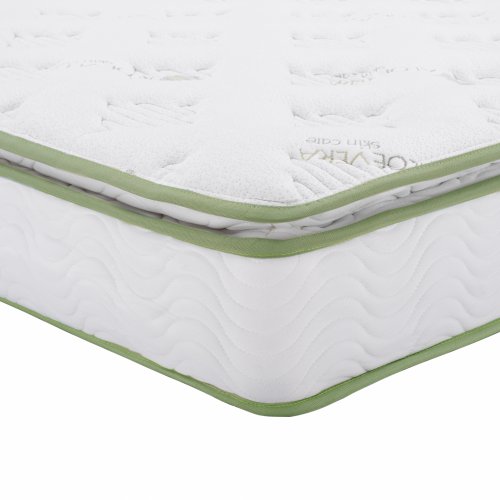 MATTRESS CONTINUOUS SPRING WITH ALOE VERA MATTRESS PAD 150X200 SINGLE SIDE