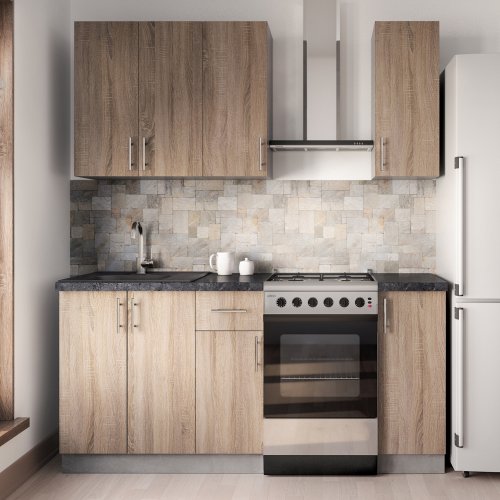 KITCHEN COMPOSITION MELAMINE SONOMA COUNTERTOP LAMINATE 120x47x84,8 cm WW2465.01