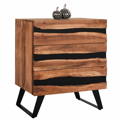 Drawer Alicia from solid acacia wood 80x38x86 cm