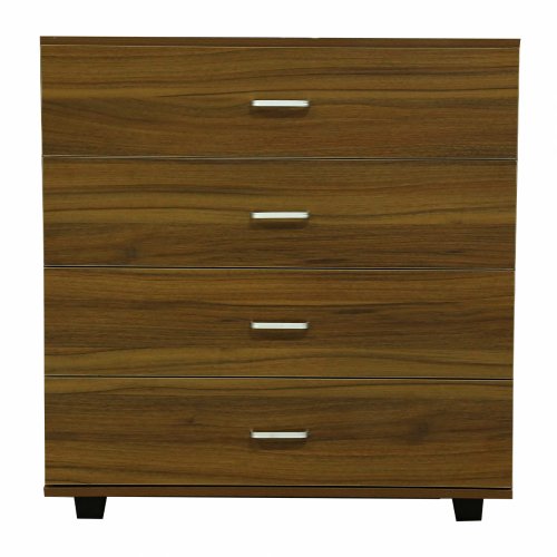 MELAMIN-SCHUBLADEN MIT 4 WALNER-SCHUBLADEN 80x40x83cm.
