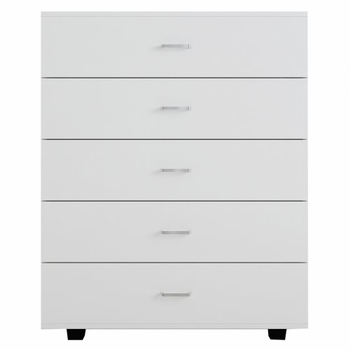 MELAMINE DRAWER WITH 5 WHITE DRAWERS 80Χ40Χ100 cm