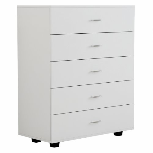 MELAMINE DRAWER WITH 5 WHITE DRAWERS 80Χ40Χ100 cm