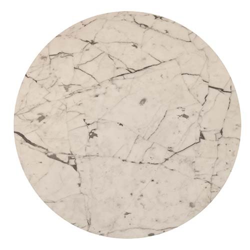 Επιτραπέζιο μάρμαρο "Bianco Carrara" ø70 cm πάχους 20mm