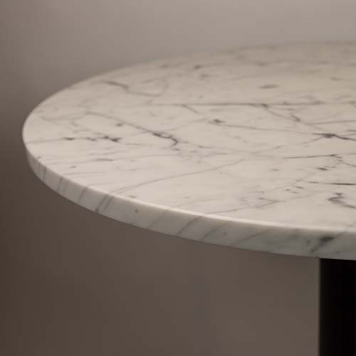 Επιτραπέζιο μάρμαρο "Bianco Carrara" ø70 cm πάχους 20mm