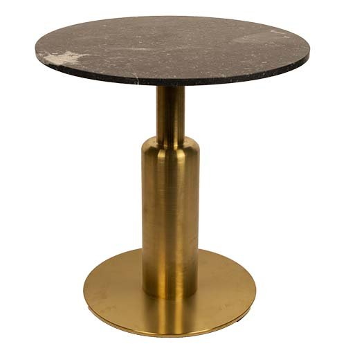Table top marble "Nero Marquina" ø70 cm 20mm thick