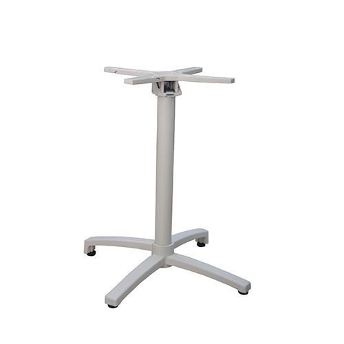 Outdoor table base "Cylus 4" made of aluminum 72cm high in sand color