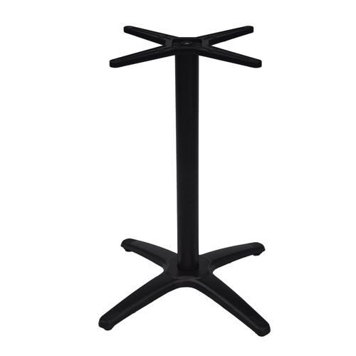 Outdoor Tischuntergestell "Roma 4" aus Aluminium 72cm Höhe in schwarz