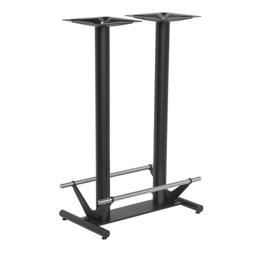 Tischuntergestell "Torino 2 Bar" aus Gusseisen 110cm Höhe in Schwarz
