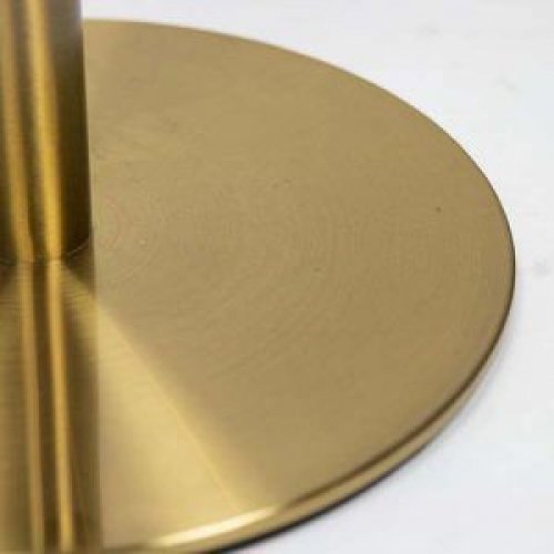 Tischuntergestell "Dice" aus Stahl 110cm Höhe aus schwarz und gold