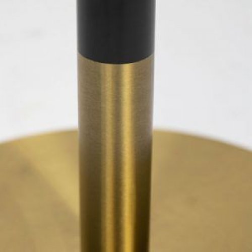 Tischuntergestell "Dice" aus Stahl 110cm Höhe aus schwarz und gold