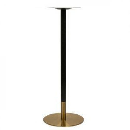 Tischuntergestell "Dice" aus Stahl 110cm Höhe aus schwarz und gold