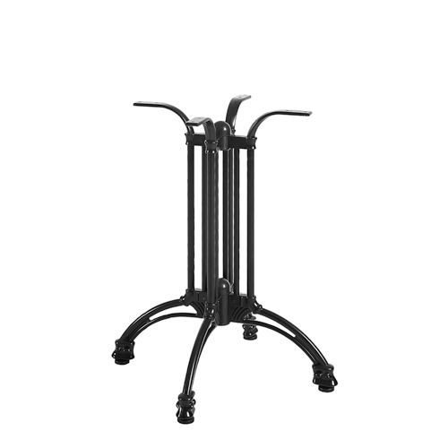 Outdoor Tischuntergestell "Tivoli 4" aus Aluminiumguss 72cm Höhe in Schwarz