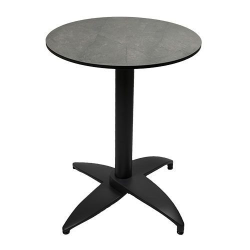 HPL table top "Enfiber Nereta Gray" Ø70cm 12mm thick