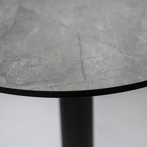 HPL Tischplatte "Enfiber Nereta Grey" Ø80cm 12mm Dicke
