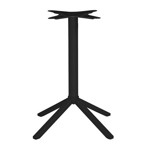 Outdoor Tischuntergestell "Mona" aus Aluminium 72cm Höhe in Schwarz