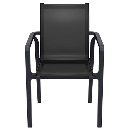 Aluminium Sessel "Lace" in schwarz