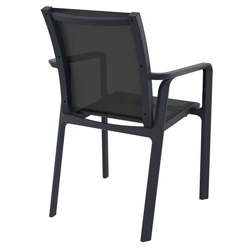 Aluminium Sessel "Lace" in schwarz