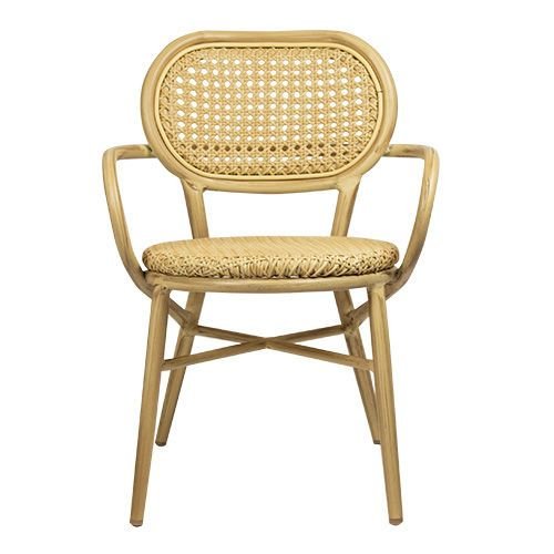 Outdoor Sessel "Jaya" Aluminium in natürlich beige stapelbar