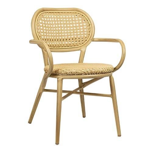 Outdoor Sessel "Jaya" Aluminium in natürlich beige stapelbar