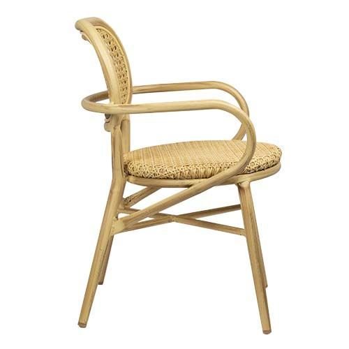 Outdoor Sessel "Jaya" Aluminium in natürlich beige stapelbar