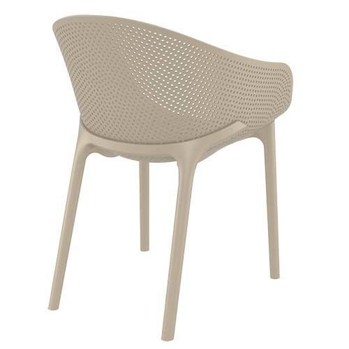 Outdoor Sessel "Sky" aus Polypropylen in taupe 61x81x45x55cm