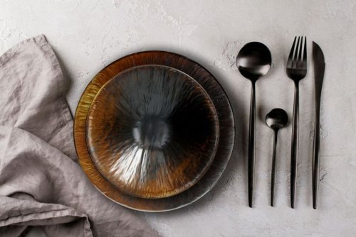 Flacher Teller Tognana Rust Copper Ø29 cm 6 Set