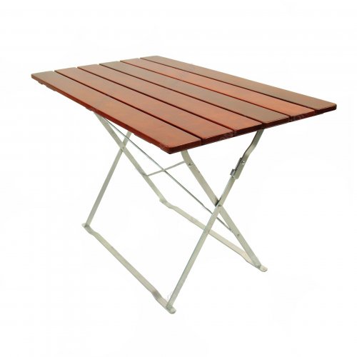 Hochwertiger klappbarer Biergarten-Tisch aus Hartholz, 120x70 cm