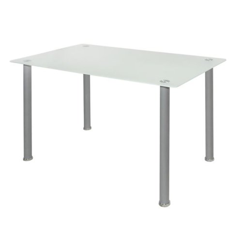 ΤΡΑΠΕΖΙ ALAN 120Χ70Χ75ΕΚ HM0084 ΓΥΑΛΙΝΟ ΜΕ ΠΟΔΙΑ ΜΑΤ ΑΣΗΜΙ