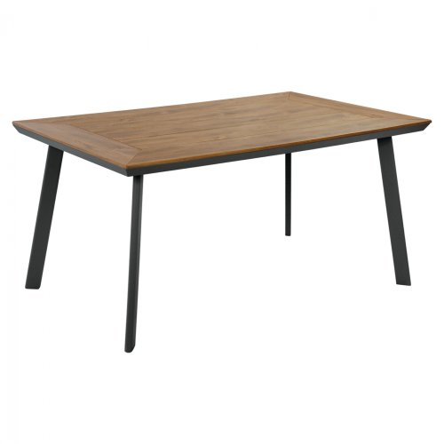 Aluminiumtisch mit Polywood in grau 160x92x72