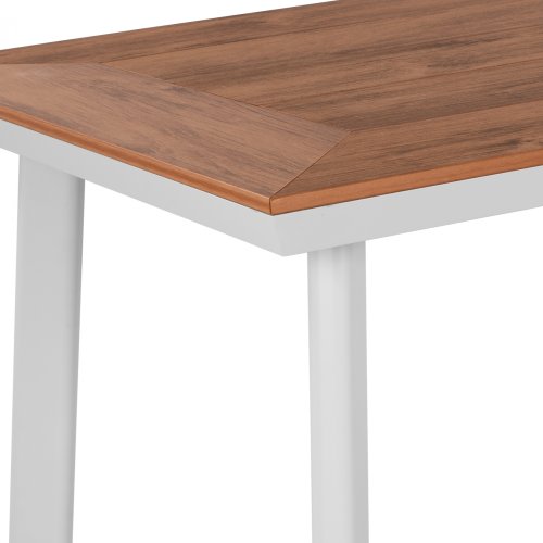 Τραπέζι αλουμινίου λευκό με επιφάνεια 120x80x72,5H cm.