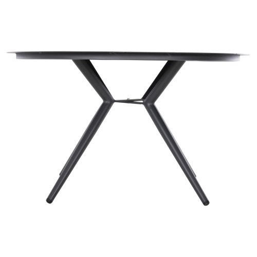 Runder Gartentisch, höher, ANTHRAZIT, ALUMINIUM, Φ126Χ73Hcm