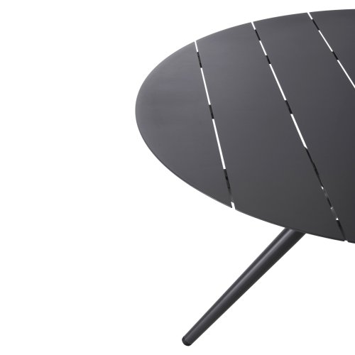Runder Gartentisch, höher, ANTHRAZIT, ALUMINIUM, Φ126Χ73Hcm