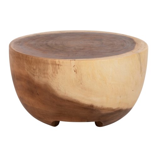 BEISTELLTISCH POMPU MASSIVES SUARHOLZ Φ58x33,5Hcm