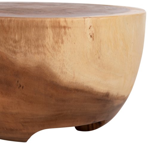 BEISTELLTISCH POMPU MASSIVES SUARHOLZ Φ58x33,5Hcm