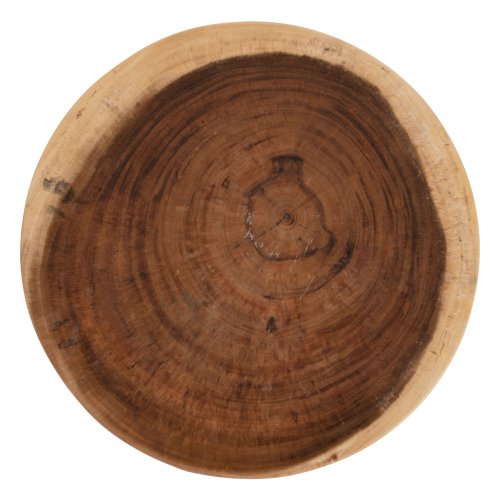 BEISTELLTISCH POMPU MASSIVES SUARHOLZ Φ58x33,5Hcm