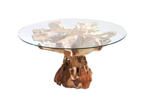 Teak dining table in natural color