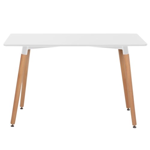 Rechteckiger weißer Tisch 120x80x73H cm
