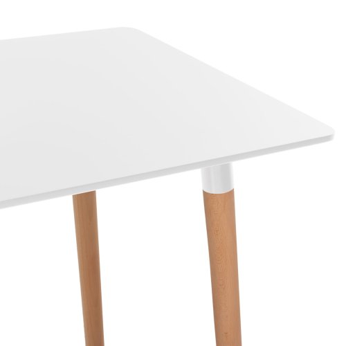 Rechteckiger weißer Tisch 120x80x73H cm
