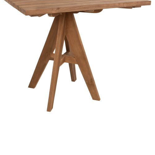 OUTDOOR-ESSTISCH LEO QUADRATISCHES TEAKHOLZ 80x80x75 cm