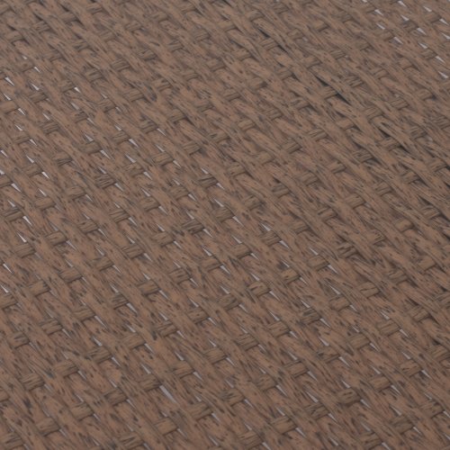 MINSK RATTAN METAL TABLE BEIGE BROWN 150x90x75 cm
