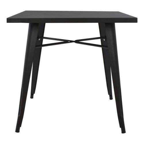 Μεταλλικό τραπέζι σε μαύρο ματ χρώμα 80x80x76cm