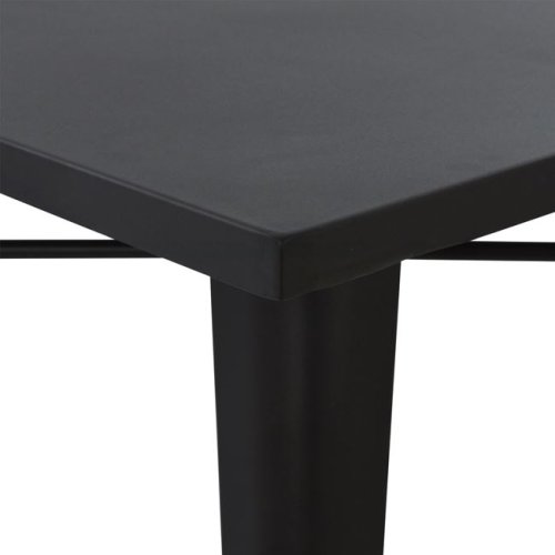 Μεταλλικό τραπέζι σε μαύρο ματ χρώμα 80x80x76cm