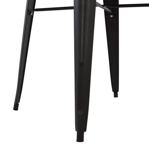 Μεταλλικό τραπέζι σε μαύρο ματ χρώμα 80x80x76cm