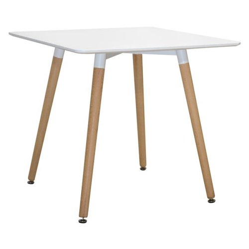 Kleiner Esstisch mit modernem Design in weiß