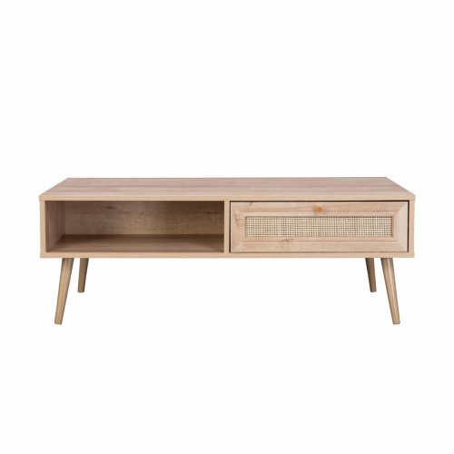 Couchtisch "Colm" im Rattan Design 110x59x39,5 cm